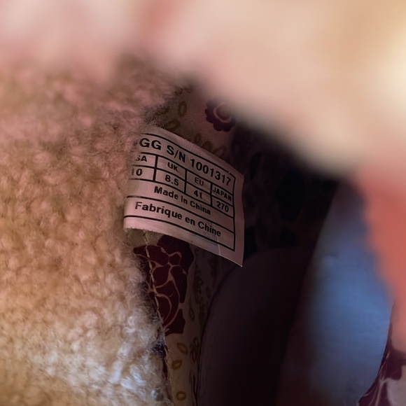 UGG Womens Carnegie Leather Studded Accents Boots Women's Size: 10M - Picture 8 of 9